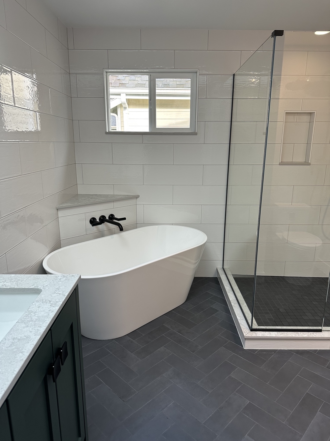 Master bathroom remodel - tub and shower